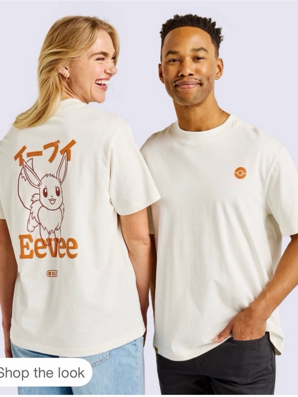 Target x Pokemon Adult Eevee Graphic Print Short-Sleeve Crewneck T-Shirt